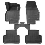 Set de 5 covorase cauciuc 3D stil tavita premium pentru VW T-Cross din 2018