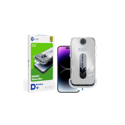 Folie pentru iPhone 15 - Lito Magic Glass Box D+ Tools - Privacy foto