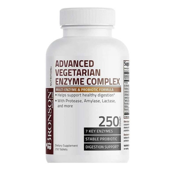 Enzime Digestive Multiple 250 tablete Bronson Laboratories