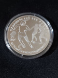 Rusia 1993 - 3 ruble - Fotbal &ndash; Argint moneda