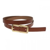 Curea dama, casual-eleganta, din piele ecologica, latime 2 cm, maro - CRD010M, CK LEATHER