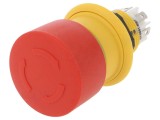 Comutator de siguranță EAO 16mm, 2 NC x 2 NO, roșu, poziție stabilă