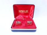 Butoni camasa vechi Diamond Cut 22CT. Gold Plated