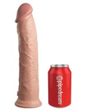 Dildo Clasic Cu Ventuza Dual Density Silicone Cock, Natural, 28 cm