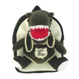 Ghiozdan pentru gradinita BABY ANIMALS, HIPPO, compartiment cu fermoar, maner transport, textil si plus
