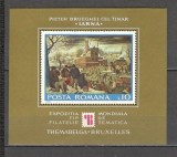 Romania.1975 Expozitia filatelica THEMABELGA:Pictura-Bl. YR.606