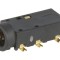 Conector Audio Jack 3,5mm Mamă Stereo 4 Pini Unghi 90&deg;