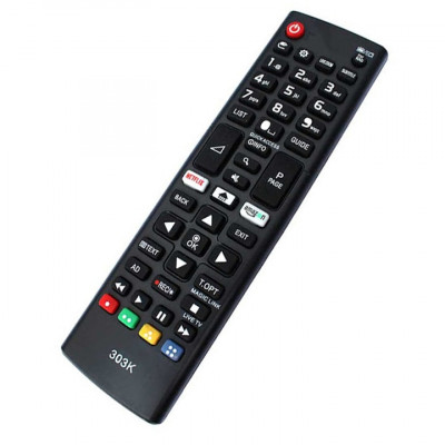 Telecomanda pentru Led LG cu Netflix, neagra cu functiile telecomenzii originale foto