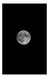 Tablou Canvas, "Luna plină strălucind &icirc;n noapte", Lună, Plenilună, Noapte, Cer, Mister, Lumină, Umbre, Fascinație, Caleidoscop, Seninătate, 26 x 39 cm