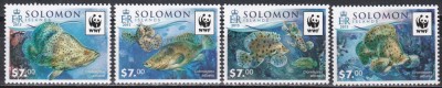 Insule Solomon 2015 - WWF - Bibanul cocoșat, MNH foto