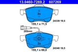 ATE 13.0460-7269.2 set placute frana disc
