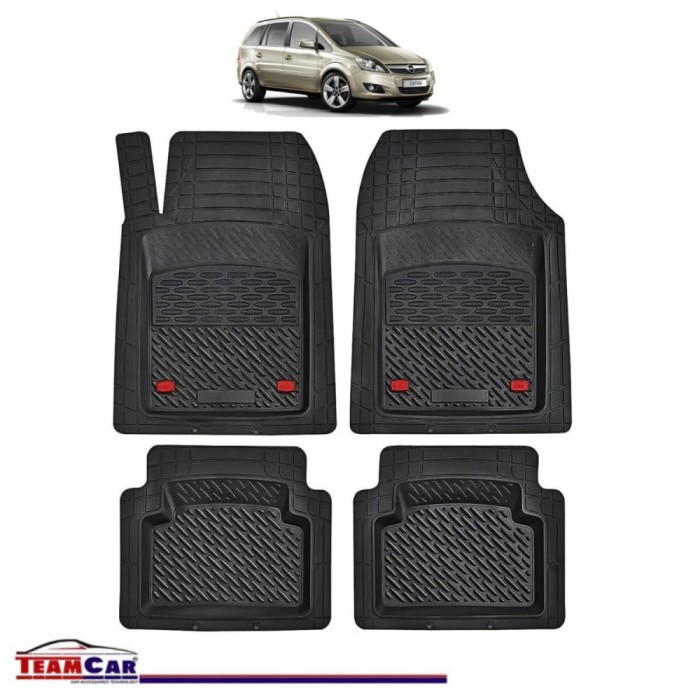 Covorașe Auto TeamCar&reg; Tip Tăviță Compatibile Opel Zafira B (2005&ndash;2014) - Monovolum