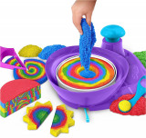 Set de joaca cu nisip kinetic Swirl N&rsquo; Surprise, Spin Master