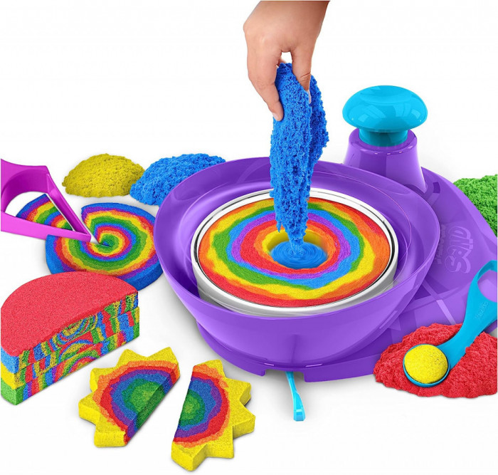 Set de joaca cu nisip kinetic Swirl N&rsquo; Surprise