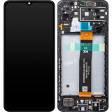 Display cu Touchscreen Samsung Galaxy A13 5G A136, Cu rama, Negru + Folie de sticla