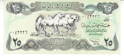 B11 12 - Bancnota foarte veche - Iraq - 25 dinarI foto