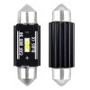 Set 2 becuri auto Amio LED UltraBright, C5W SV8.5-8, 1 SMD 1860, 3.1W, 36mm, Canbus, 12-24V, leduri alb sofit Festoon