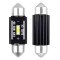 Set 2 becuri auto Amio LED UltraBright, C5W SV8.5-8, 1 SMD 1860, 3.1W, 36mm, Canbus, 12-24V, leduri alb sofit Festoon