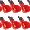 Set 10 adapatoare pentru pui, ABS, Rosu/Negru