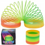 Set 5 spirale magice curcubeu din plastic, &icirc;nălțime 5.5 cm, diametru 6 cm
