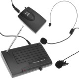 Microfon Wireless Lavaliera Cască Profesional VHF Shure SH-200, Ideal Nuntă, Botez, Karaoke, Prezentări