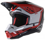 Casca Moto Alpinestars Mx S-M5 Beam Negru / Gri / Rosu Marimea M 8303622/1313/M