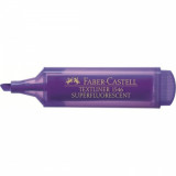 Textmarker Faber &ndash; Castell 1546, Violet Super Fluorescent, Rechizite Scolare, Textmarker Pigmentat, Accesorii pentru Birou, Marker Fluorescent Scoala,, Faber-Castell