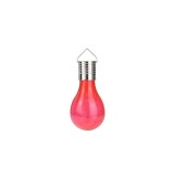 Lumină Solara LED Ornamentala tip Bec, pentru Gradina, Agațata, Rezistenta la Apa IP65, Ultron Roșu, eMazing