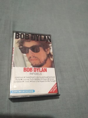 CASETA AUDIO BOB DYLAN-INFIDELS CBS RARA!!ORIGINALA foto