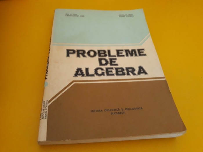 PROBLEME DE ALGEBRA ION D.ION 1981