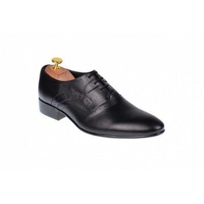 OFERTA MARIMEA 42 - Pantofi Barbati Office, Eleganti, din Piele Naturala, Negru, CIUCALETI SHOES foto