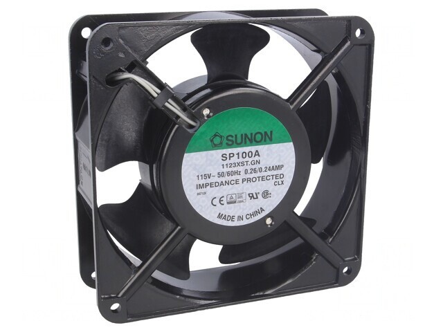 Ventilator AC Axial 115V 120x120x38mm 195m3/h 49dBA