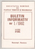 Bnk fil Soc. romana de filatelie tematica si maximafilie - buletin info 1/1992