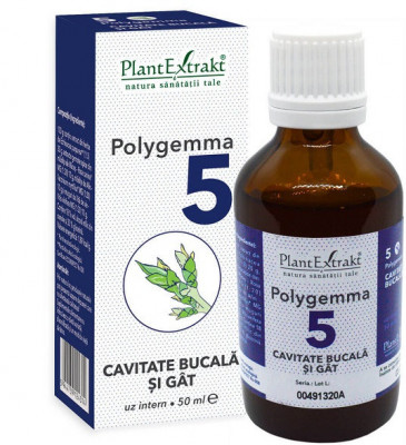 Polygemma 5 cavitate bucala si gat 50ml foto