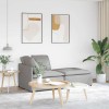 VidaXL Canapea modulară cu taburet și perne, material textil, gri nor