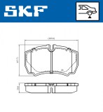 SKF VKBP 90649 set placute frana,frana disc
