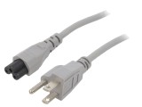 Cablu Alimentare IEC C5 la NEMA 5-15 5m Gri 7A
