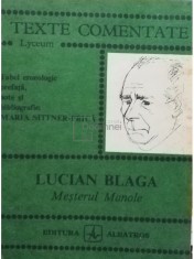 Maria Sittner Prica - Lucian Blaga - Mesterul Manole (Editia: 1983) foto