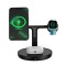 Baseus Swan stand 3in1 &icirc;ncărcător magnetic cu cablu USB tip C 1m negru (WXTE000101)