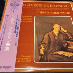 Vinil "Japan Press" Christopher Wood ‎– Le Clavecin De Haendel (NM)