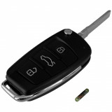 Cheie Completa Audi 3 Butoane Cu Electronica Si Cip 433 MHZ CA 011, General