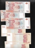 Congo 10 francs franci 2003 unc pret pe bucata