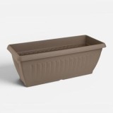Jardinieră din plastic Mocca, model vertical &icirc;n relief, CMCLASS