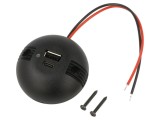 &Icirc;ncărcător Auto USB A și USB C 3A Negru