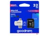 Card MicroSDHC Goodram 32GB Clasa 10 U1 Adaptor Inclus 100MB/s Citire 10MB/s Scriere