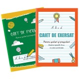 Caiet de exersat A5 pentru prescolari si scolari, 24 file, liniatura speciala 10mm