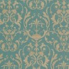 Tapet clasic, baroc, menta, auriu, dormitor, lavabil, 95503, Limonta