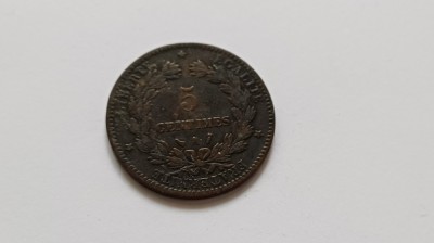 Franta-5 Centimes 1887 foto