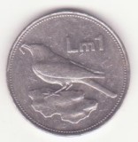 Malta 1liră 1986, an unic de batere.