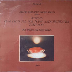 Disc vinil, LP. CONCERTUL NR.5 PENTRU PIAN SI ORCHESTRA IN MI BEMOL MAJOR OP.73 IMPERIALUL-BEETHOVEN